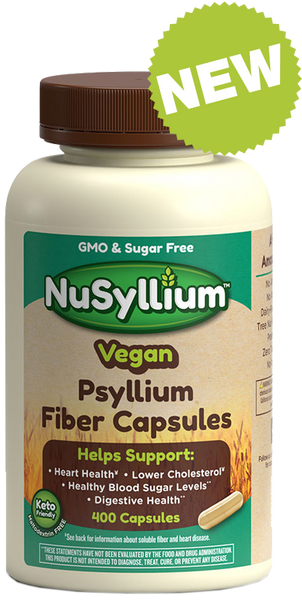 NuSyllium Natural Fiber Vegan Capsules (400 Count)