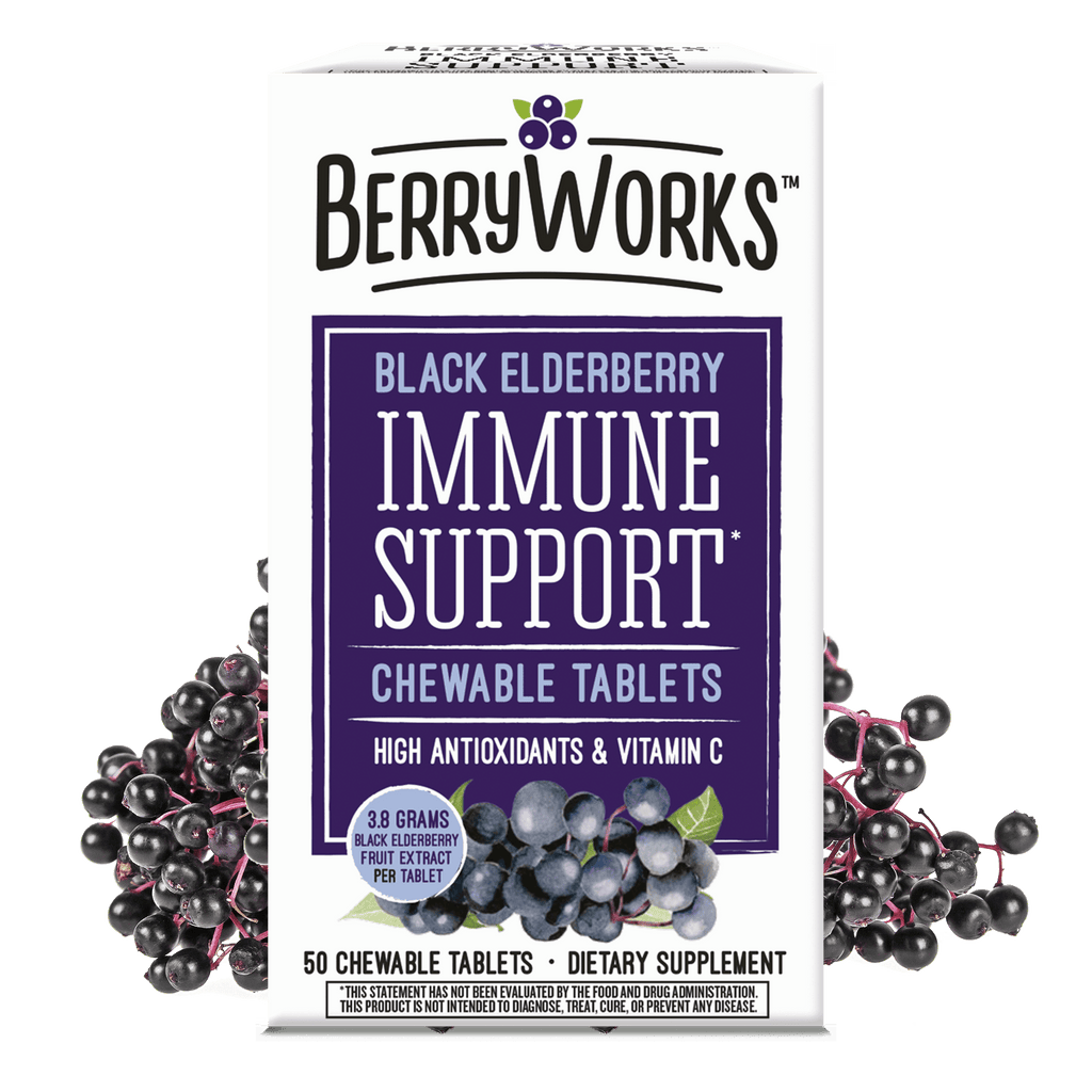 Black Elderberry Immune Support Chewable Tablets 50ct - Lifelab Health LLC